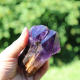 Double terminated Amethyst scepter