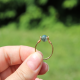 Moss Agate ring -  Anxiety ring - Fidget ring -  Spinning ball ring