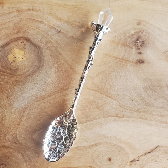 Antique Style spoons with Crystal shape | Apothecary Spoon | Spoon for Herbs | Vintage Spoon  | Ritual Crystal Spoon | Metaphysical